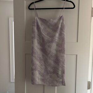 Garage Pastel Purple and White Mini Dress